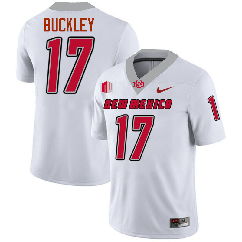 Michael Buckley UNM Lobos Jersey,New Mexico Lobos Football Jersey,Uniforms-White